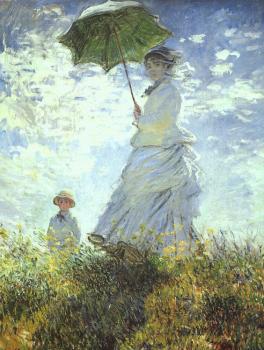 Monet, Claude Oscar : Woman with a Parasol